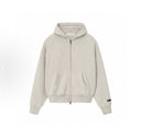 Fear of God Essentials Classic Fleece Zip - Up Hoodie Heather Stone - Unmatched Kicks - ESSENTIALS