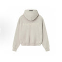 Fear of God Essentials Classic Fleece Zip - Up Hoodie Heather Stone - Unmatched Kicks - ESSENTIALS