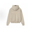 Fear of God Essentials Classic Fleece Zip - Up Hoodie Timber - Unmatched Kicks - ESSENTIALS