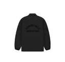 Fear of God Essentials Coaches Jacket Black - Unmatched Kicks - ESSENTIALS