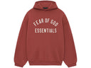 Fear of God Essentials Fleece Hoodie crimson - Unmatched Kicks - ESSENTIALS