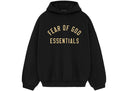 Fear of god essentials fleece ii hoodie black - Unmatched Kicks - ESSENTIALS