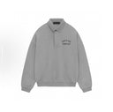 Fear of God Essentials Fleece Polo Dark Heather - Unmatched Kicks - ESSENTIALS