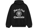 Fear of God Essentials Heavy Fleece Vintage Shrunken HoodieBlack - Unmatched Kicks - ESSENTIALS