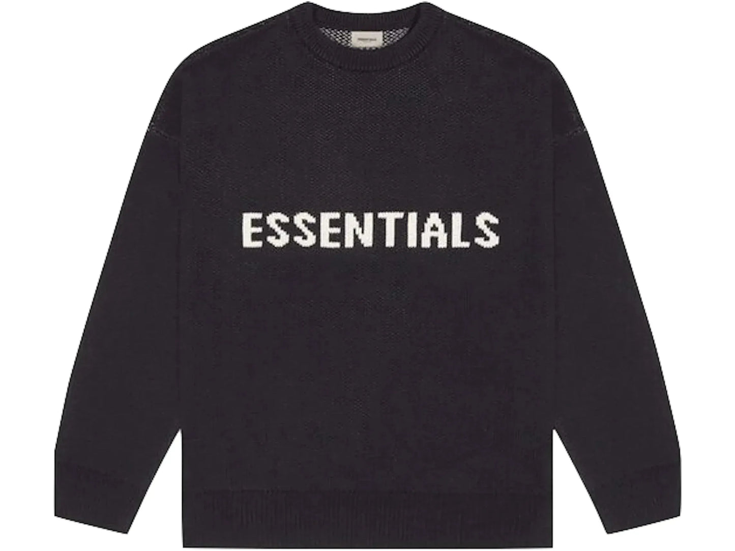 FEAR OF GOD ESSENTIALS KNIT SWEATER DARK SLATE/STRETCH LIMO/BLACK