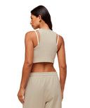 Fitness Embroidered Graphic Tank body fit Pebble Grey - Unmatched Kicks - GYMSHARK