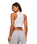 Fitness Embroidered Graphic Tank body fit White - Unmatched Kicks - GYMSHARK