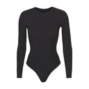 FITS EVERYBODY LONG SLEEVE CREW NECK BODYSUIT ONYX - Unmatched Kicks - SKIMS