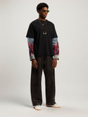 Flames Hybrid Long - Sleeve Shirt - Unmatched Kicks - Palm Angeles