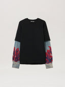 Flames Hybrid Long - Sleeve Shirt - Unmatched Kicks - Palm Angeles
