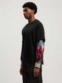 Flames Hybrid Long - Sleeve Shirt - Unmatched Kicks - Palm Angeles