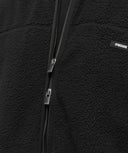 Fleece Zip Through Jacket oversized fit Black - Unmatched Kicks-GYMSHARK
