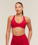 Flex Reinvented Sports Bra light support Carmine Red - Unmatched Kicks - GYMSHARK
