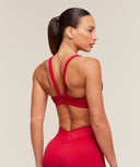 Flex Reinvented Sports Bra light support Carmine Red - Unmatched Kicks - GYMSHARK