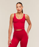Flex Reinvented Tank Top Carmine Red - Unmatched Kicks - GYMSHARK