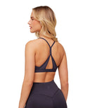 Flow Light Support Sports Bra light support Archive Midnight Purple - Unmatched Kicks - GYMSHARK