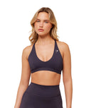 Flow Light Support Sports Bra light support Archive Midnight Purple - Unmatched Kicks - GYMSHARK