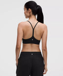 Flow Y Bra Nulu Light Support, A–C Cups Black - Unmatched Kicks-LULULEMON