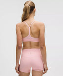 Flow Y Bra Nulu Light Support, A–C Cups Pink Pearl - Unmatched Kicks-LULULEMON