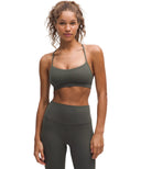 Flow Y Bra Nulu Light Support Palm Deco - Unmatched Kicks - LULULEMON