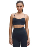 Flow Y Bra Nulu Light Support True Navy - Unmatched Kicks - LULULEMON