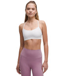 Flow Y Bra Nulu Light Support White - Unmatched Kicks - LULULEMON