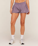 Flutter Woven Shorts regular Dusk Purple - Unmatched Kicks - GYMSHARK