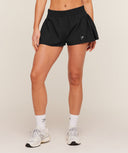Flutter Woven Shorts regular GS Black - Unmatched Kicks - GYMSHARK