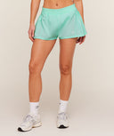 Flutter Woven Shorts regular Pop Turquoise - Unmatched Kicks - GYMSHARK