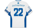 Football Jersey BROKEN PLANET WHITE/BLUE - Unmatched Kicks - BROKEN PLANET