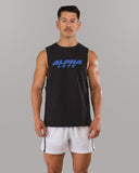 Force Core Cutoff - Black / Varsity Blue - Unmatched Kicks - Alphalete