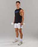 Force Core Cutoff - Black / Varsity Blue - Unmatched Kicks - Alphalete