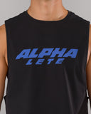 Force Core Cutoff - Black / Varsity Blue - Unmatched Kicks - Alphalete