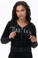 Front Bling Hoodie Liquorice - Unmatched Kicks - Juicy Couture