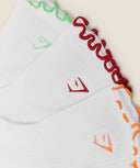 Fruity Graphic Midi Frill Socks 3pk - Unmatched Kicks - GYMSHARK