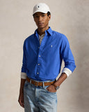 Garment-Dyed Oxford Shirt - All Fits New Iris Blue - Unmatched Kicks-ralph lauren