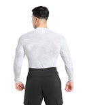 Geo Seamless Long Sleeve T-Shirt White/Light Grey - Unmatched Kicks - GYMSHARK