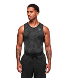 Geo Seamless Tank slim fit Black/Charcoal Grey - Unmatched Kicks - GYMSHARK