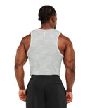 Geo Seamless Tank slim fit Light Grey/Smokey Grey - Unmatched Kicks - GYMSHARK