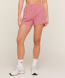 Gingham Shorts oversized fit Carmine Red/Soft White - Unmatched Kicks - GYMSHARK