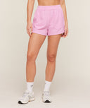 Gingham Shorts oversized fit Focus Pink/Soft White - Unmatched Kicks - GYMSHARK