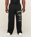Global Lifting Wide Leg Pants oversized fit Black - Unmatched Kicks-GYMSHARK