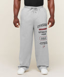Global Lifting Wide Leg Pants oversized fit Light Grey Core Marl - Unmatched Kicks-GYMSHARK