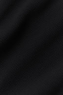Goddess Ribbed High-Waist First Pick Short Black/White - Unmatched Kicks-ALO