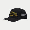 GODSPEED Forever All Black/Yellow Outline Trucker Hat - Unmatched Kicks - Godspeed Hills