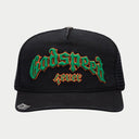 GODSPEED FOREVER TRUCKER HAT VINTAGE BLACK/GREEN/ORANGE - Unmatched Kicks - Godspeed Hills