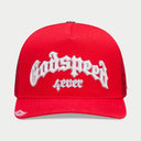 Godspeed GS Forever Trucker Hat Cherry - Unmatched Kicks - Godspeed Hills