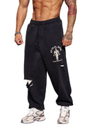 2054 - Gold's Iron Legacy Layered Joggers Black