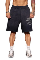 1014 - Gold's Iron Legacy Shorts Black Wash