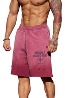1014 - Gold's Iron Legacy Shorts Burgundy Wash